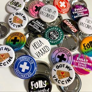 Vaccinated pins (Set of 3)